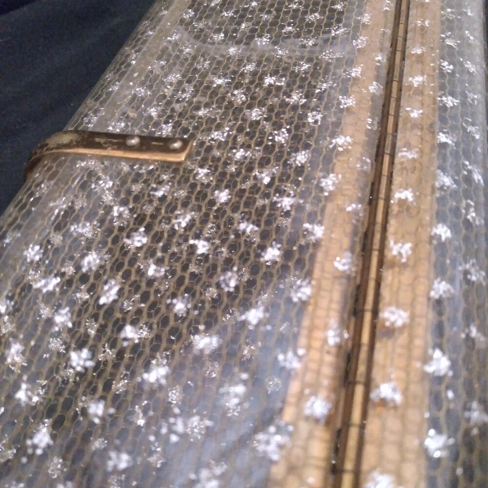 Clutch Vintage Lucite - 1950s - Gold Stardust Pattern - Picture 3 of 6